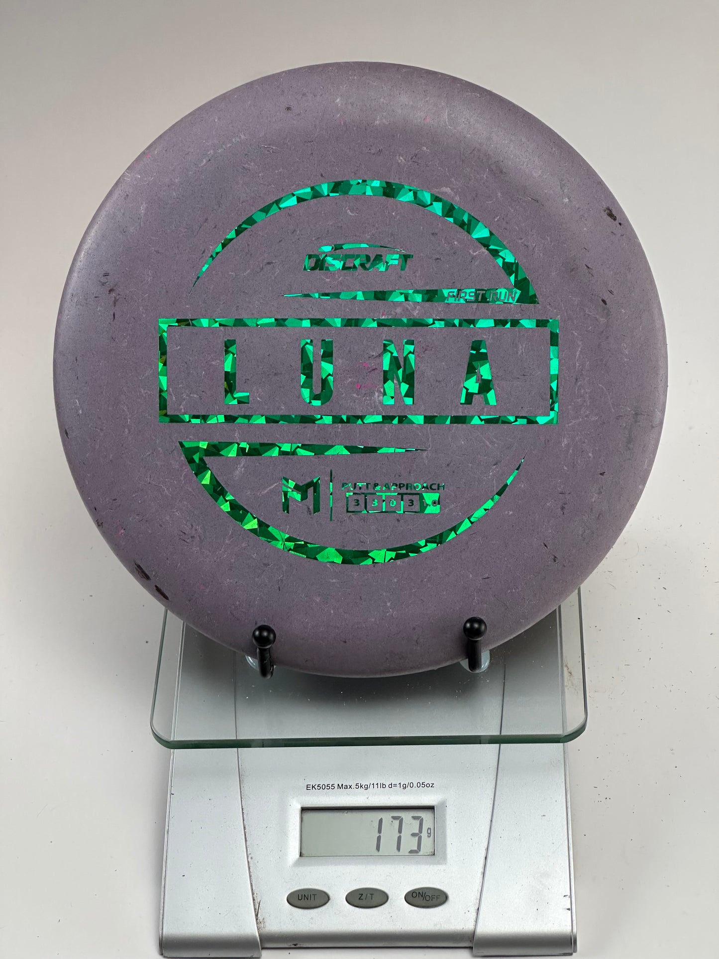 Discraft Jawbreaker Luna Putter - Purple Speckle w/ Green Foil Stamp