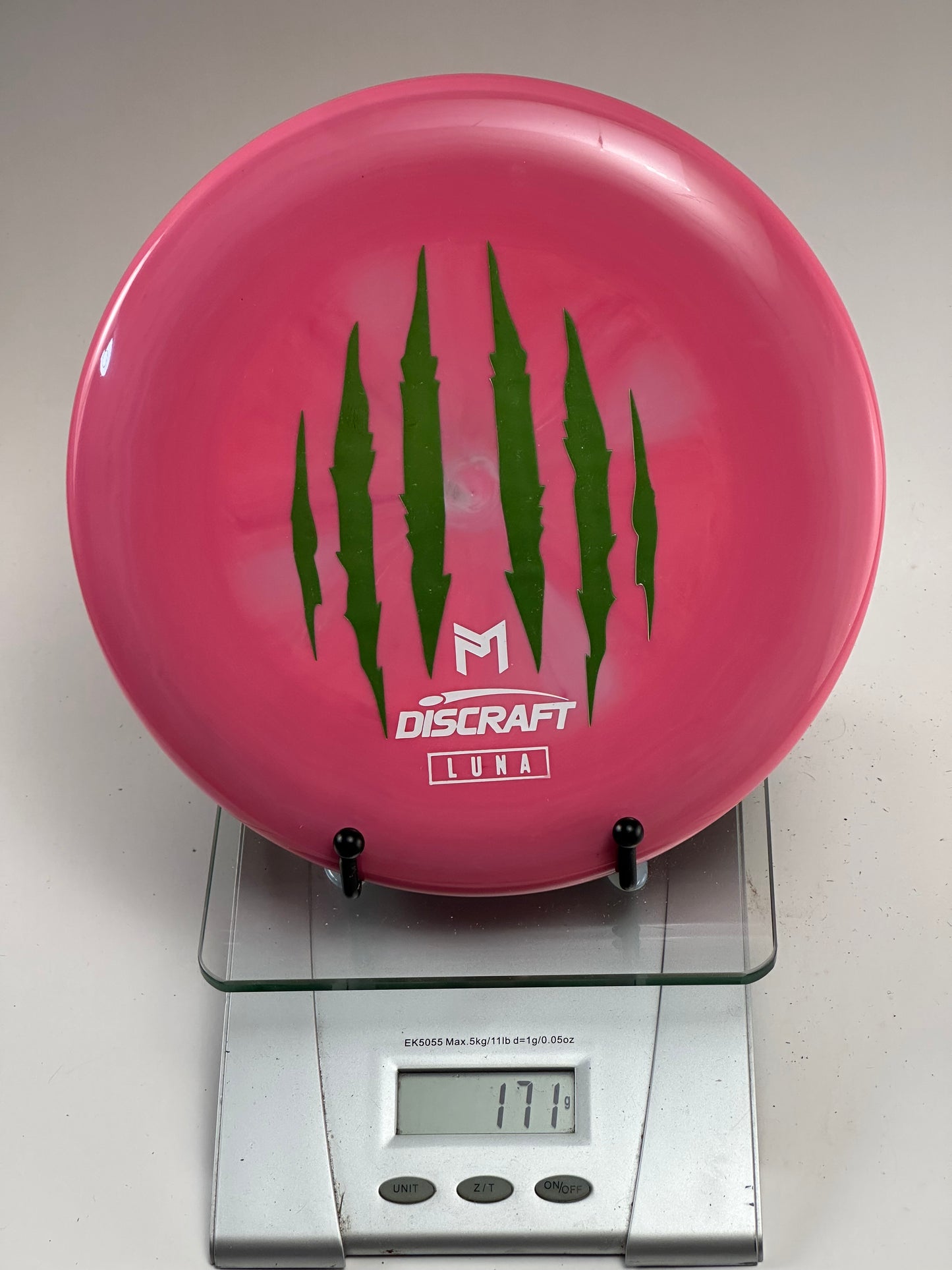 Discraft Z Line Luna – Pink Swirl w/ Green Claw Stamp