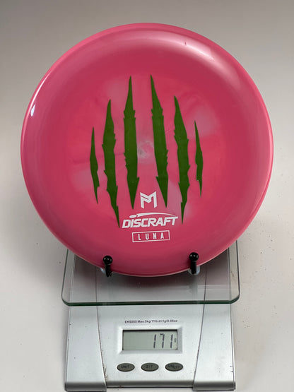Discraft Z Line Luna – Pink Swirl w/ Green Claw Stamp