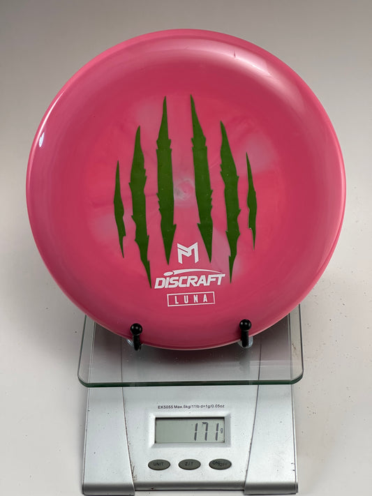 Discraft Z Line Luna – Pink Swirl w/ Green Claw Stamp
