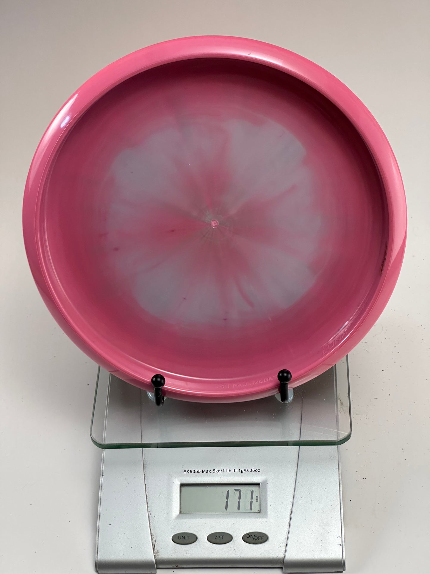 Discraft Z Line Luna – Pink Swirl w/ Green Claw Stamp
