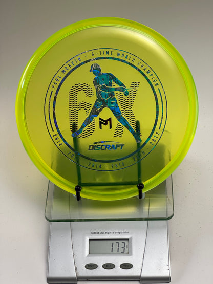Discraft Z Line Luna Paul McBeth 6x Edition Translucent Yellow
