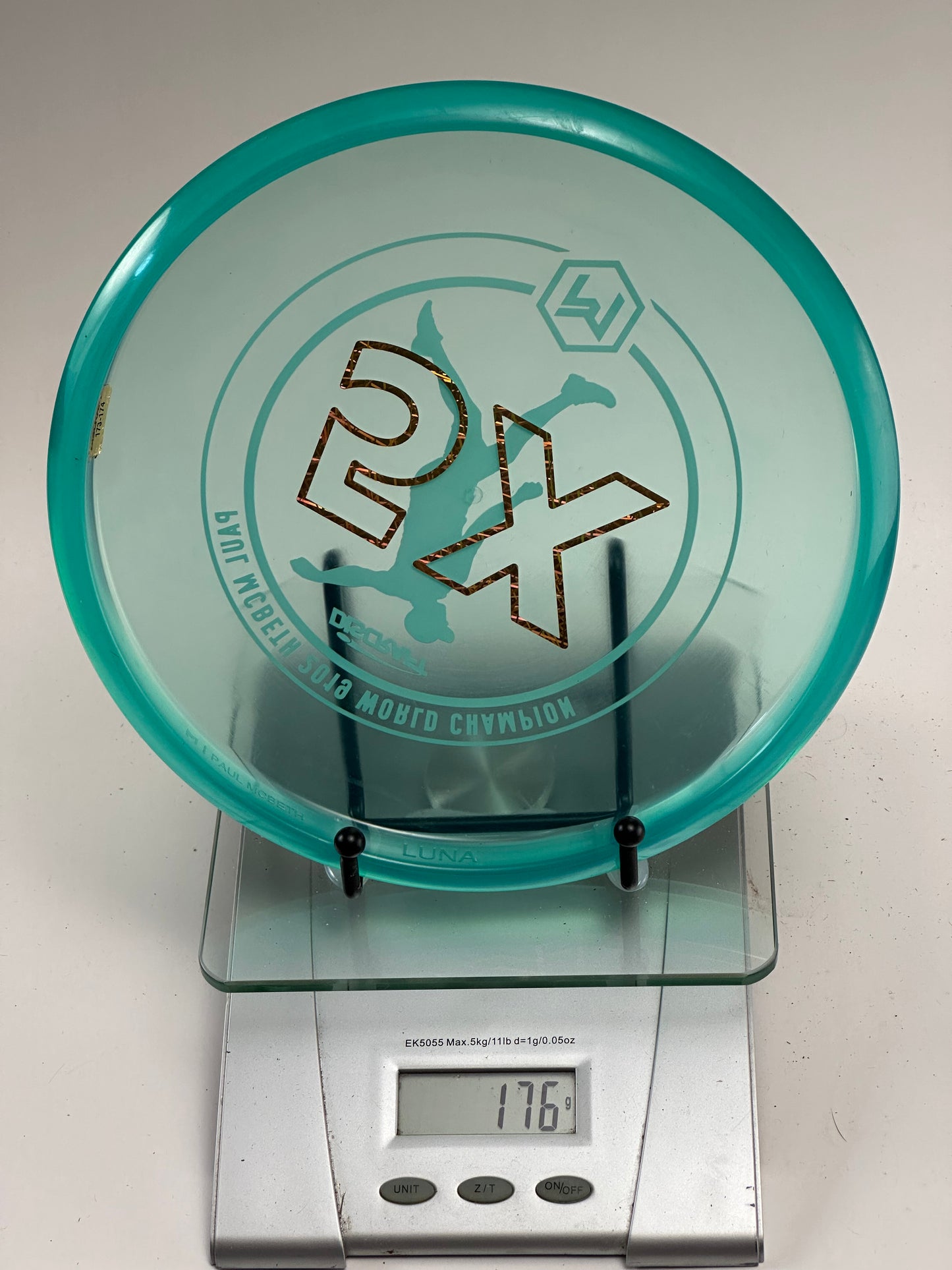 Discraft Luna Z Line Paul McBeth 5X 2019 Stamp – Translucent Aqua