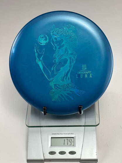 Discraft Big Z Luna Big Z Luna blue green foil stamp woman with moon artwork putter