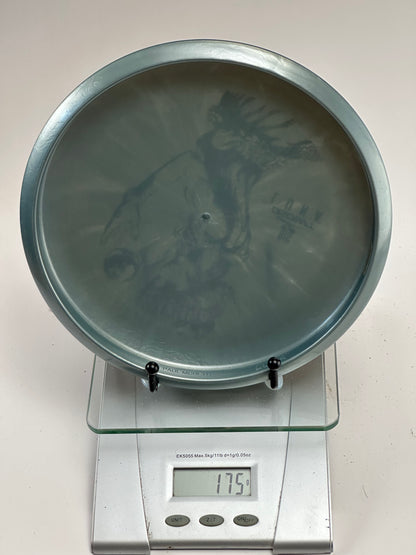 Discraft Big Z Luna Big Z Luna gray pink and blue foil stamp woman with moon artwork putter