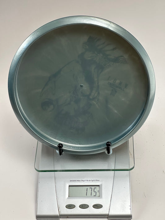 Discraft Big Z Luna Big Z Luna gray pink and blue foil stamp woman with moon artwork putter