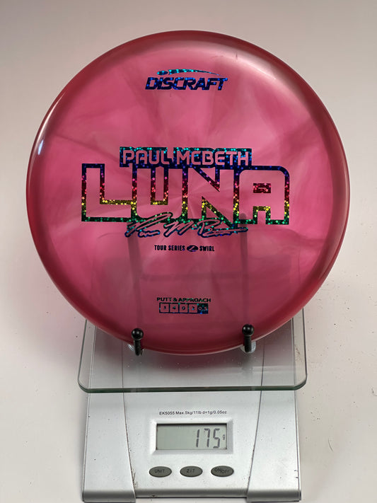 Discraft Luna Z Swirl Paul McBeth Tour Series Putter (Pink Swirl)