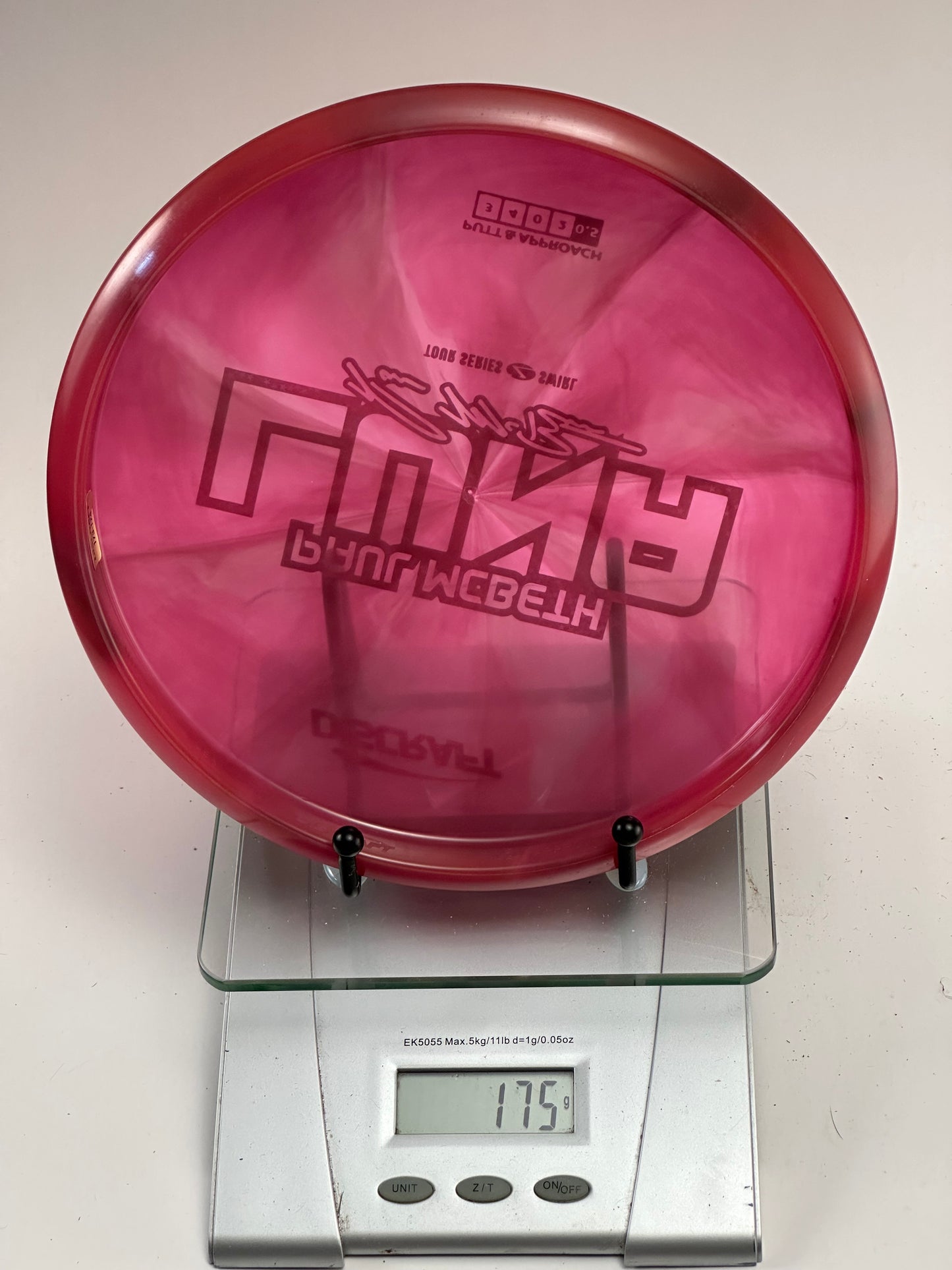 Discraft Luna Z Swirl Paul McBeth Tour Series Putter (Pink Swirl)