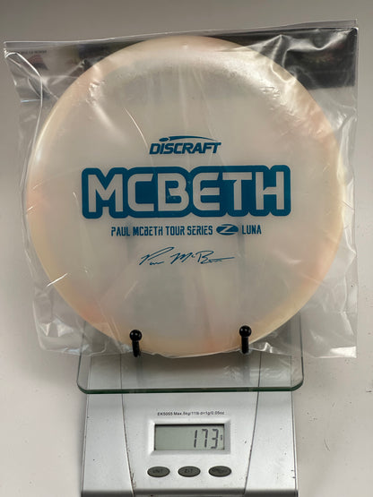 Discraft Luna Z Swirl Paul McBeth Tour Series Putter (White/Swirl)