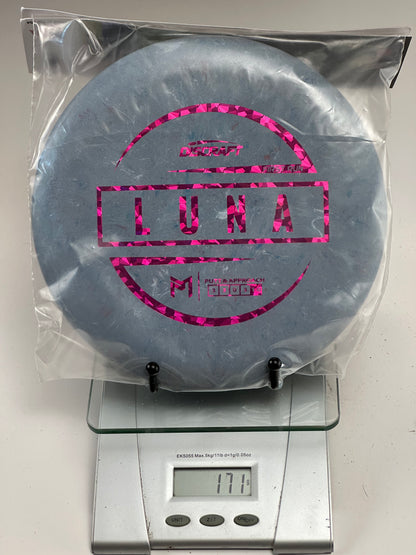 Discraft Jawbreaker Luna (First Run) Putter – Blue-Gray Speckle, Pink Holo Stamp
