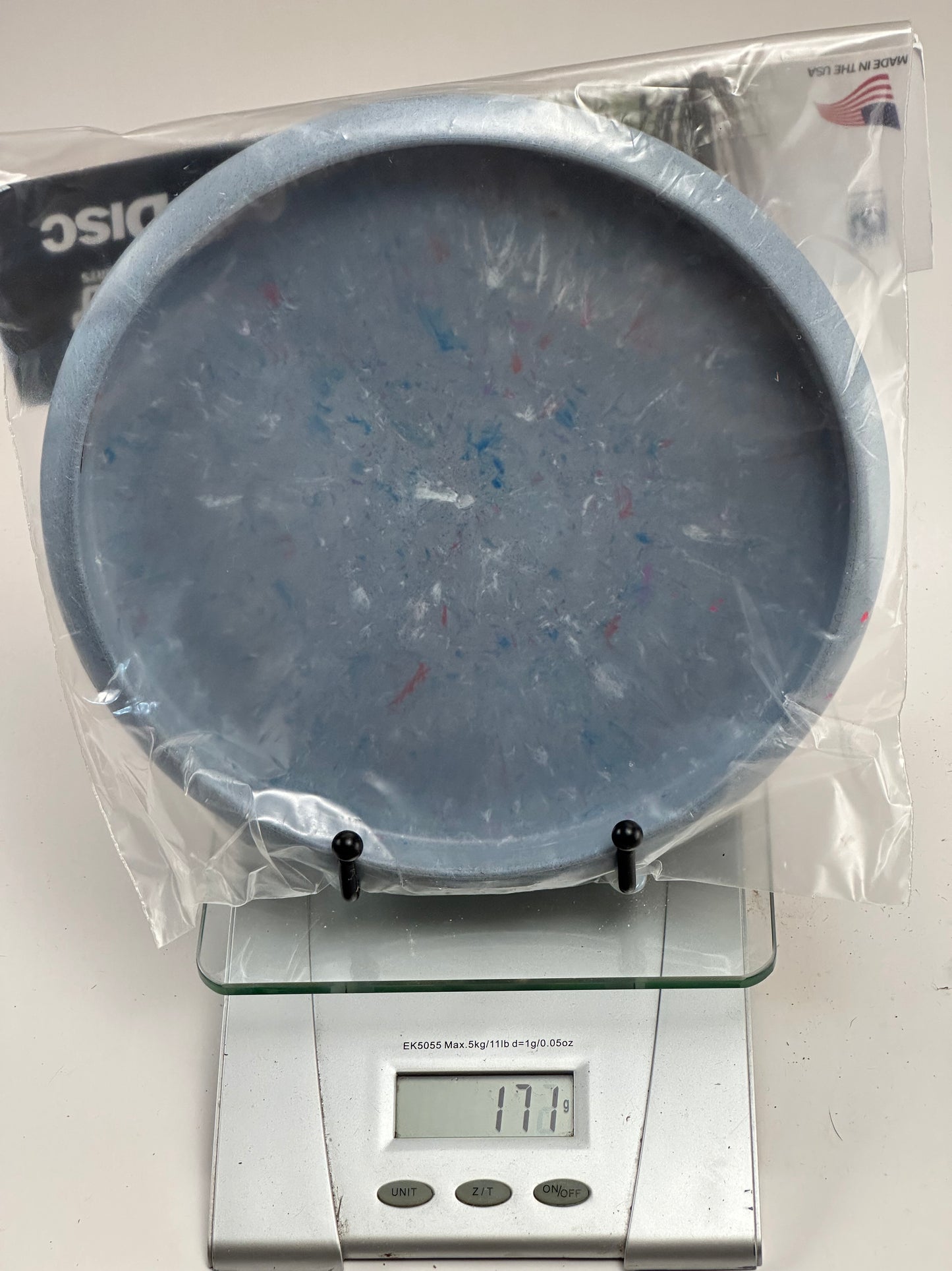 Discraft Jawbreaker Luna (First Run) Putter – Blue-Gray Speckle, Pink Holo Stamp
