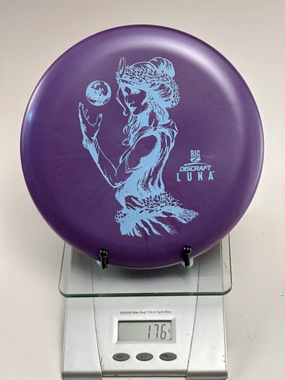 Discraft Big Z Luna Big Z Luna purple light blue woman with moon stamp putter