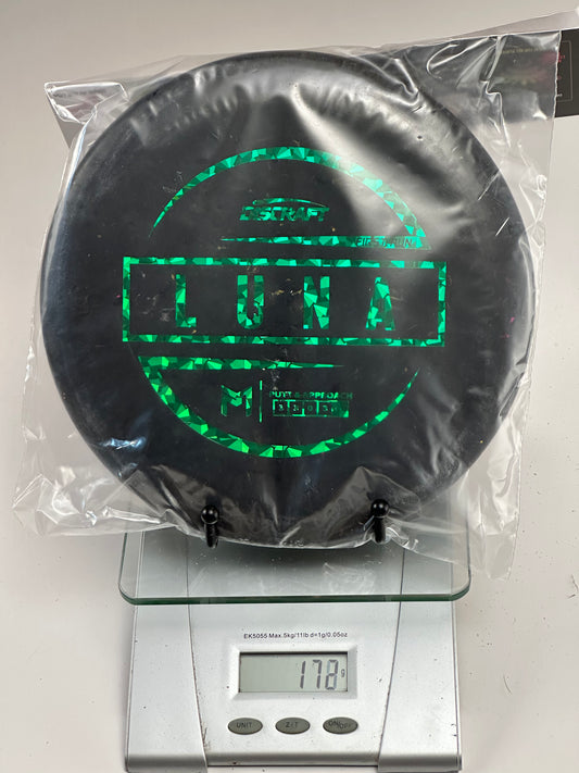 Discraft First Run Luna Jawbreaker Putter – Black Speckle, Green Foil