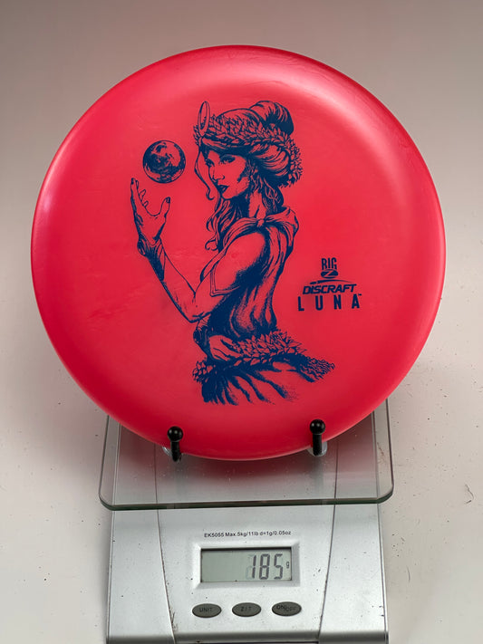 Discraft Big Z Luna Putter/Approach - Red with Blue Foil Stamp