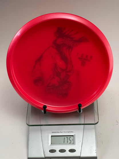 Discraft Big Z Luna Putter/Approach - Red with Blue Foil Stamp