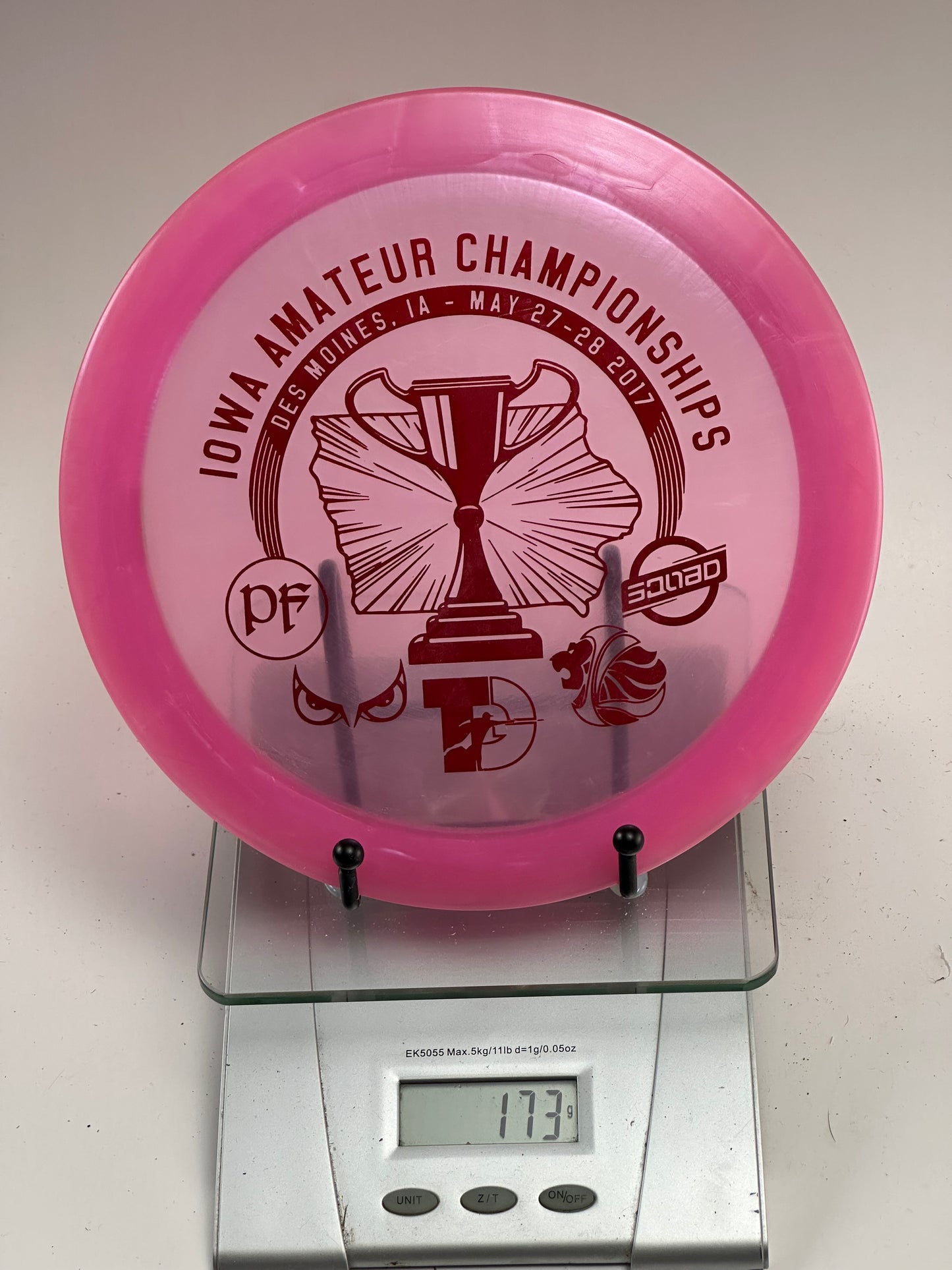 Discraft CryZtal Machete – 2017 Iowa Amateur Championships Pink