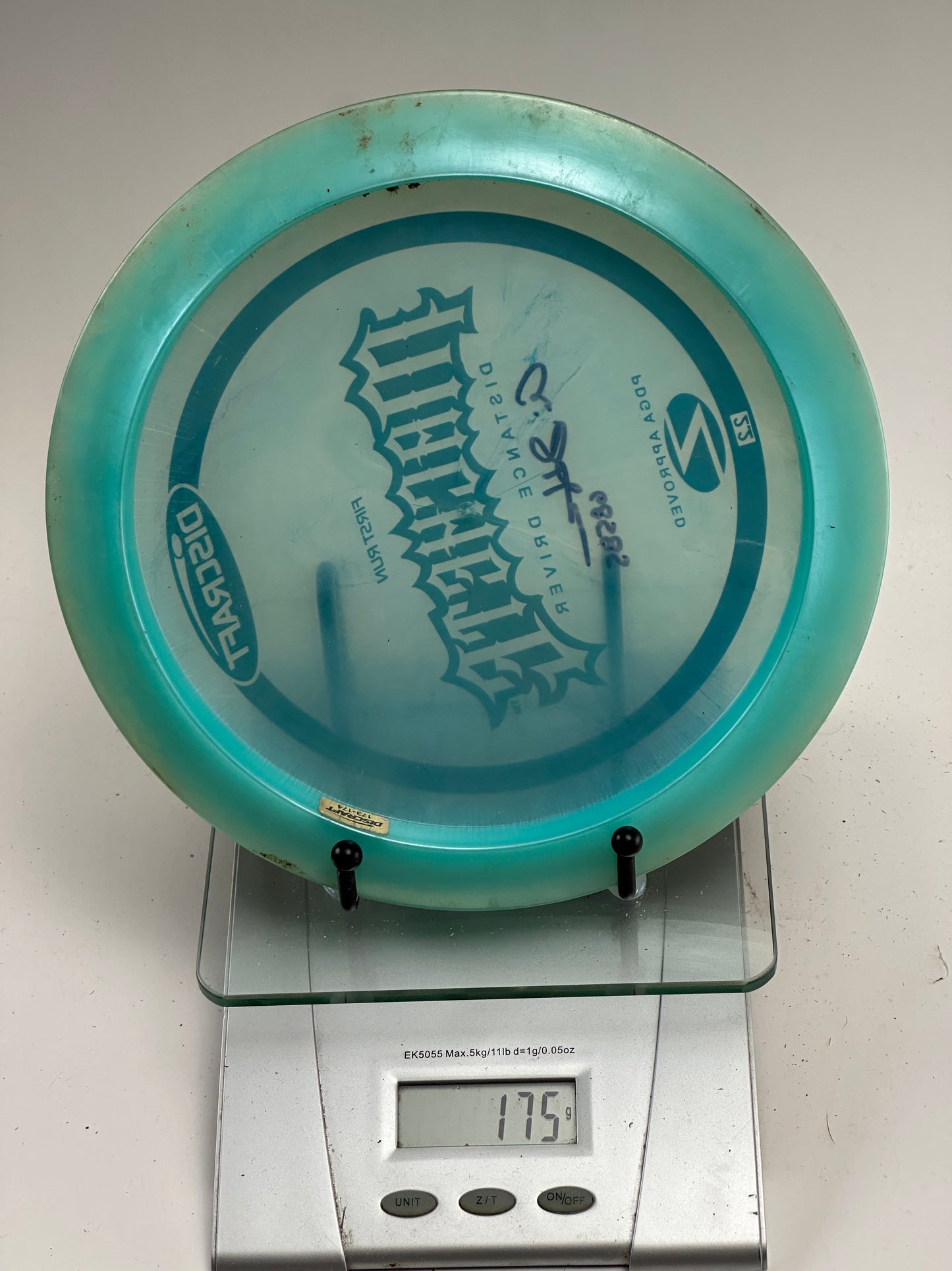 Discraft Z Machete First Run Distance Driver (Translucent Blue) Signed