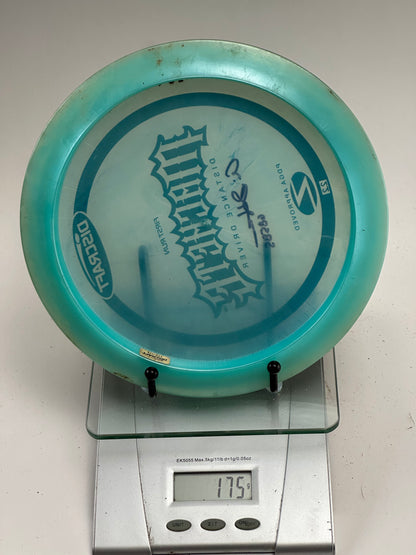 Discraft Z Machete First Run Distance Driver (Translucent Blue) Signed