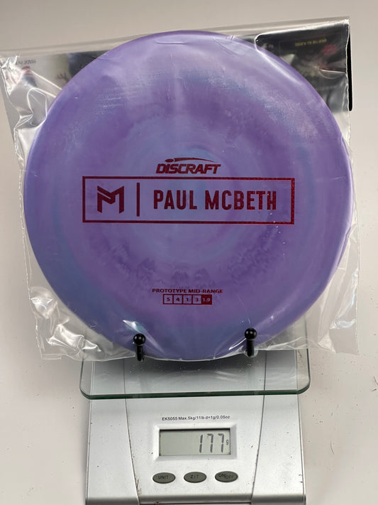 Discraft ESP Prototype Malta 177g Paul McBeth Stamp (Purple Swirl)