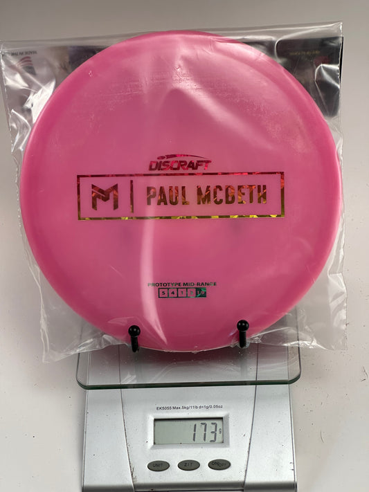 Discraft ESP Prototype Malta Paul McBeth Stamp Midrange 173g Pink