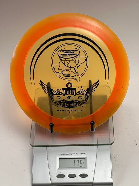 Discraft Z Nuke Distance Driver – Transparent Yellow/Orange – 2014 Tournament Stamp