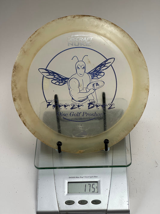 Discraft Z Nuke Distance Driver - Transparent Clear - Freeze Bee Stamp (Used)