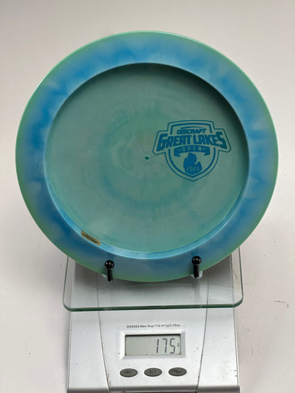 Discraft Z Nuke (Great Lakes Open 2021) Blue-Green Swirl Distance Driver