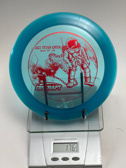 Discraft Z Nuke – 2021 Titan Open Stamp, Transparent Blue