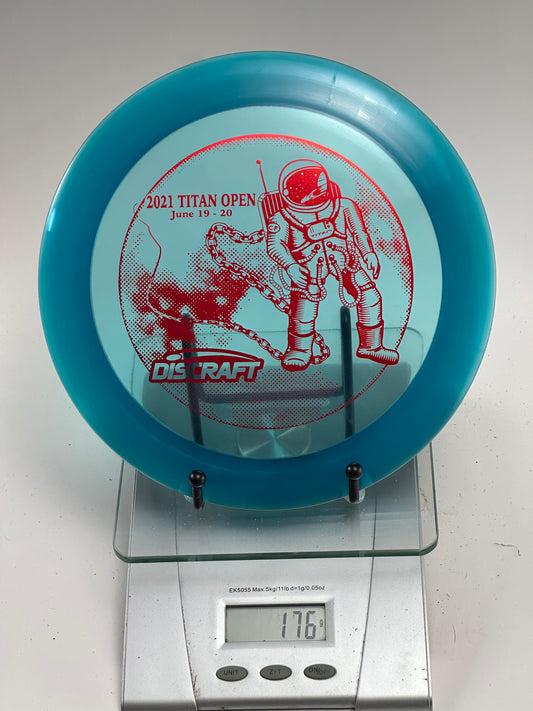 Discraft Z Nuke – 2021 Titan Open Stamp, Transparent Blue