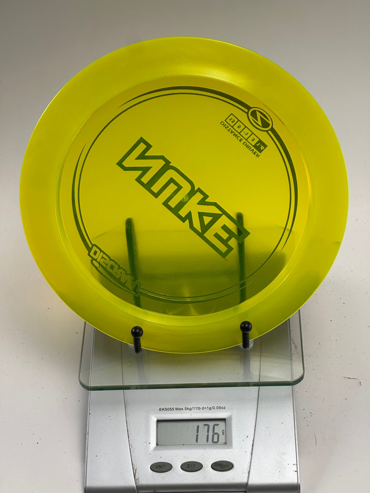 Discraft Z Nuke Distance Driver (Transparent Yellow, Foil Stamp) 176g