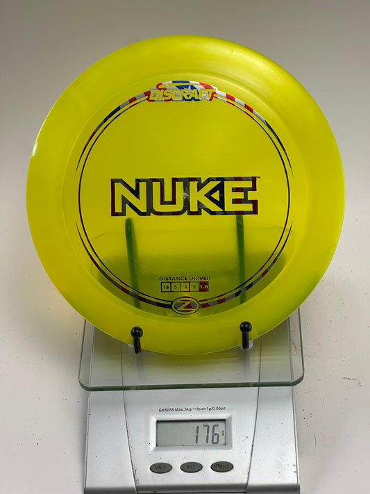 Discraft Z Nuke Distance Driver – Transparent Yellow, Multi-Foil Stamp