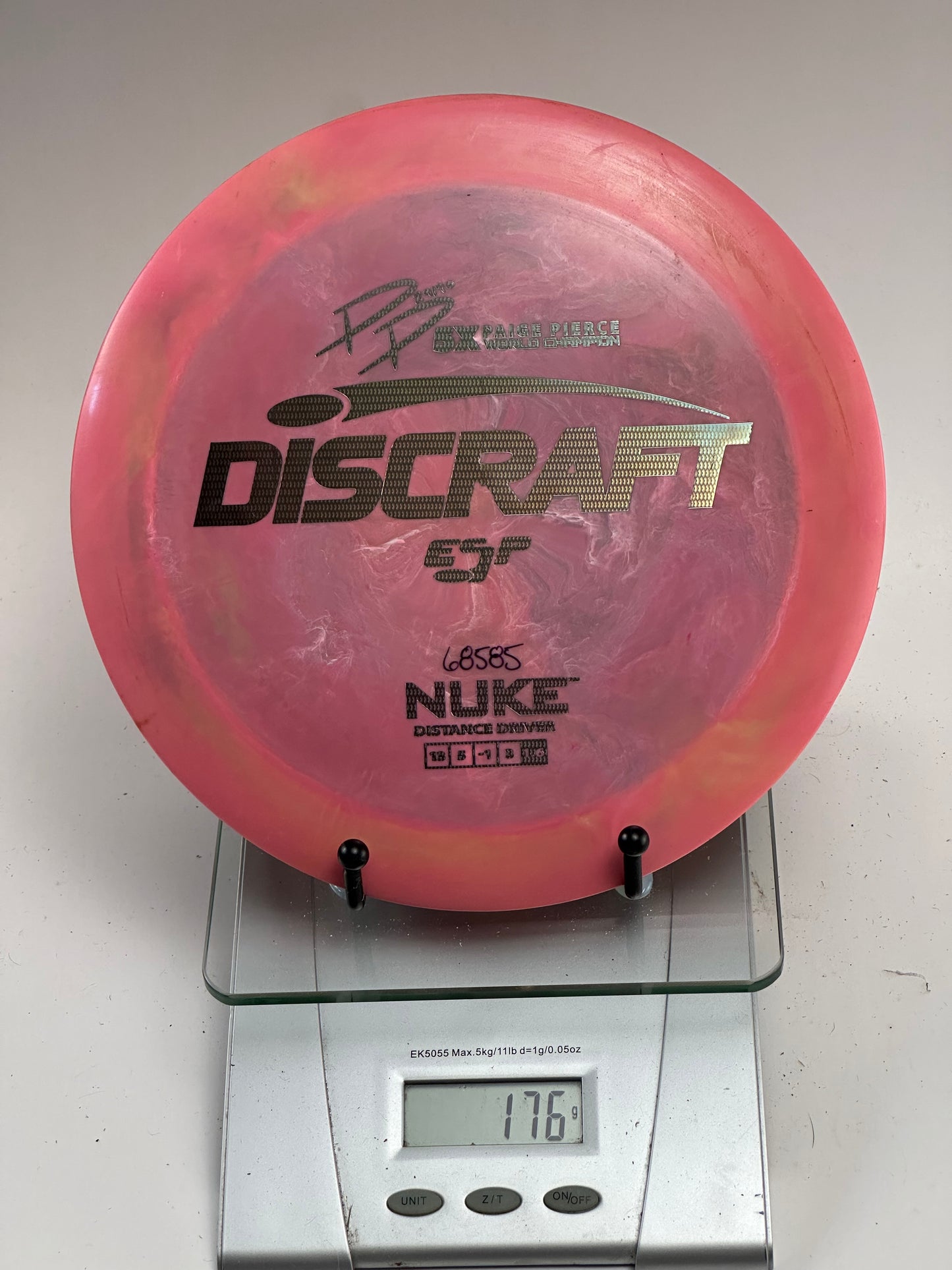 Discraft ESP Nuke (Paige Pierce) – Swirly Pink, Foil Stamp