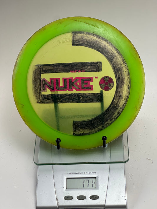 Discraft Z Nuke First Run – Transparent Yellow-Green (Inked, 171g)