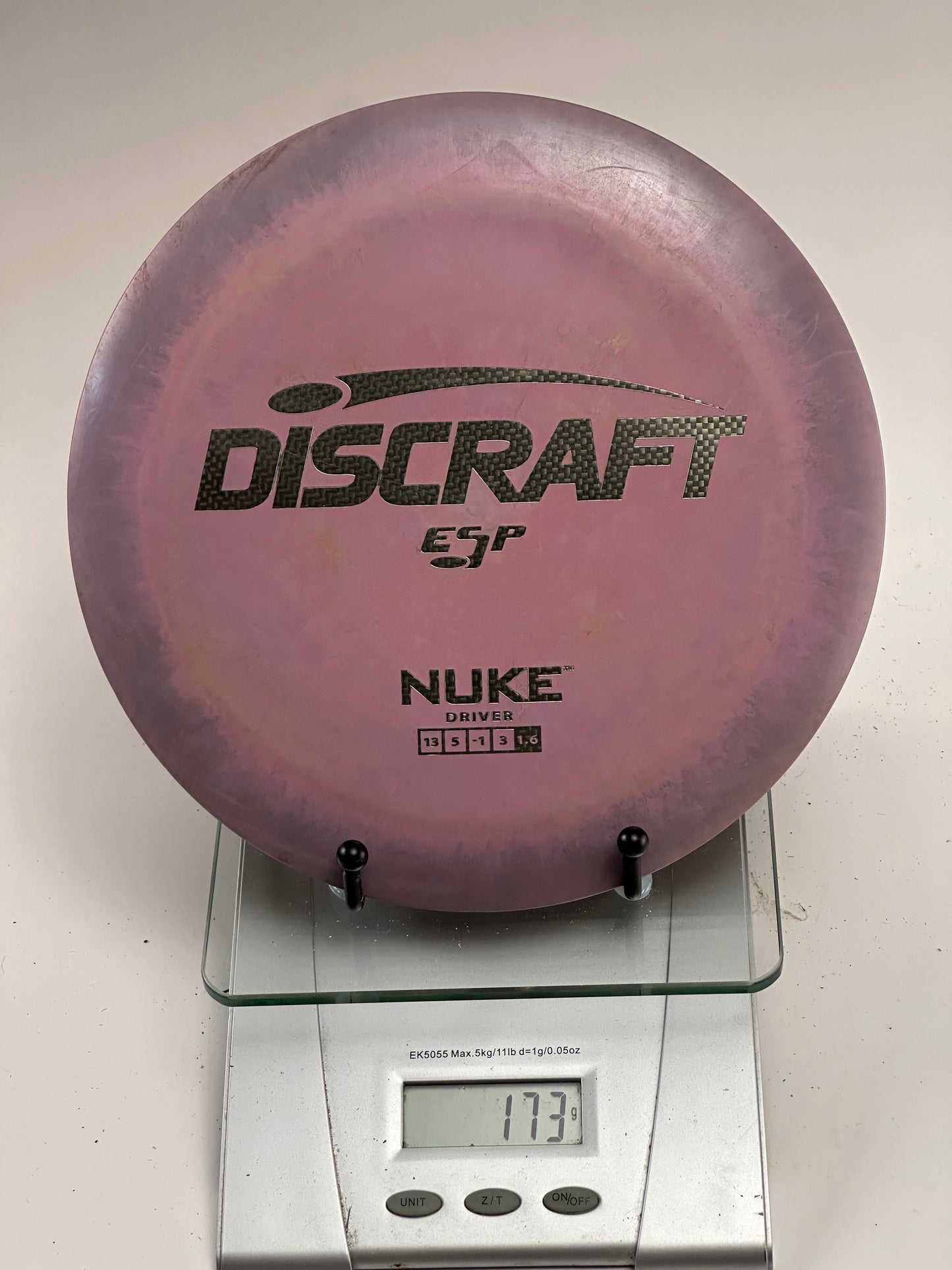 Discraft ESP Nuke Distance Driver – Swirly Purple/Pink (173g) Used