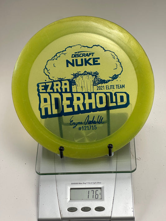 Discraft Z Nuke (Ezra Aderhold 2021 Elite Team) Clear Yellow-Green