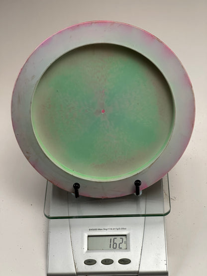Discraft ESP Nuke (162g) Swirly Pink/Green Distance Driver - White Stamp