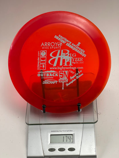 Discraft Z Nuke (2012 SNAC Tournament Stamp) Transparent Red