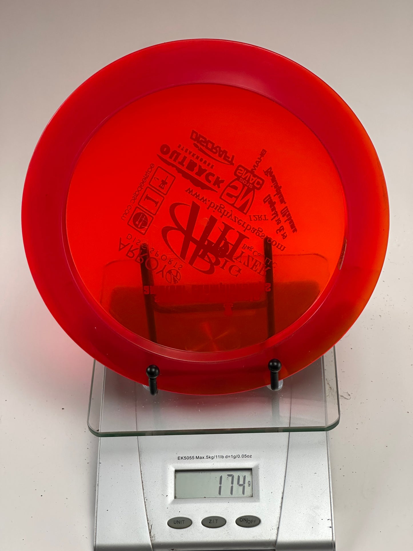 Discraft Z Nuke (2012 SNAC Tournament Stamp) Transparent Red