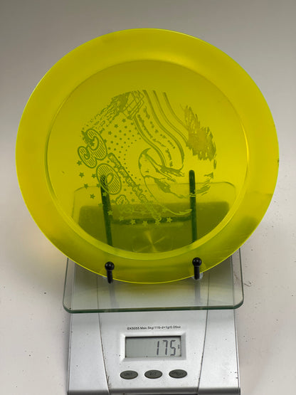 Discraft Z Nuke 175g - 30th Kansas City Wide Open Stamp (Clear Yellow)