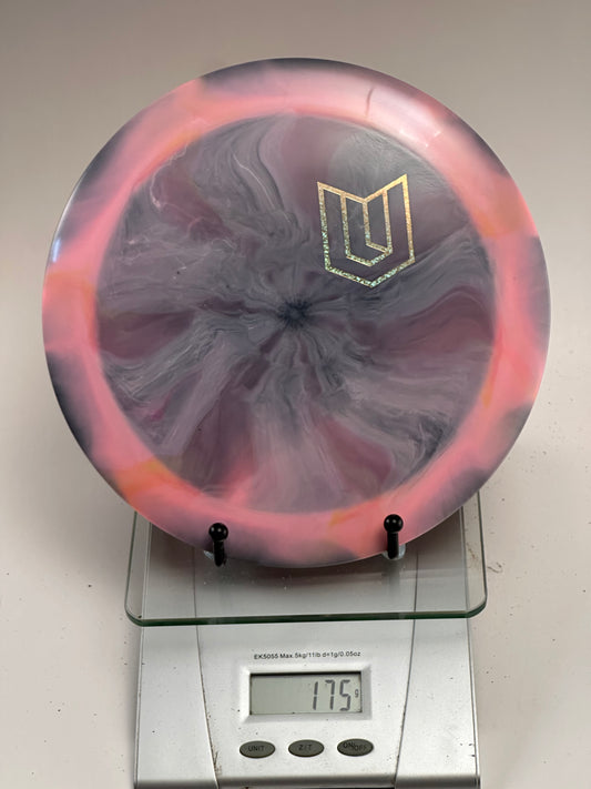 Discraft ESP Nuke – Swirly Pink/Gray – 2023 Ledgestone Gold Foil