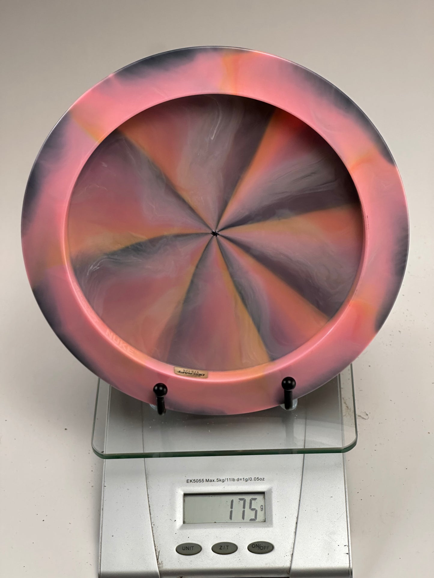 Discraft ESP Nuke – Swirly Pink/Gray – 2023 Ledgestone Gold Foil
