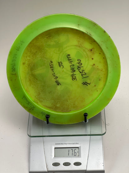 Discraft Z Nuke Distance Driver – Lime Green Gas Mask Stamp (Used)