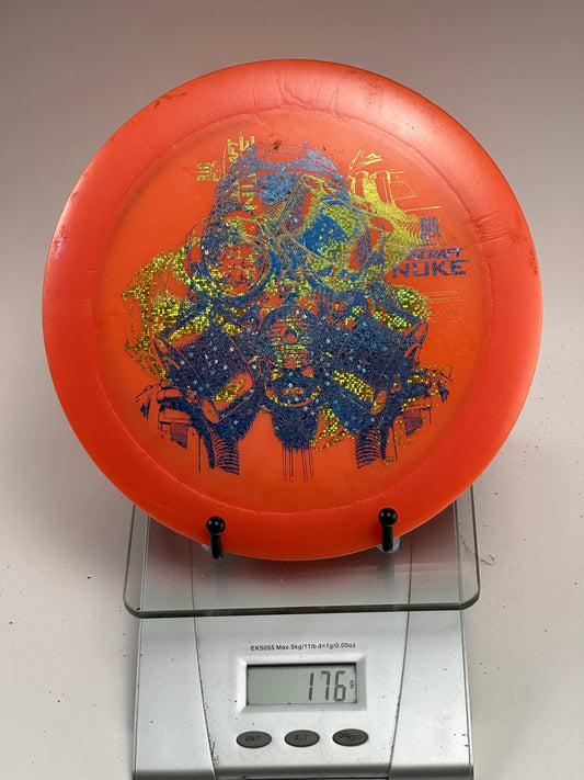 Discraft Z Nuke 176g Orange w/ Gas Mask Foil Stamp