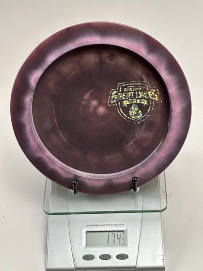 Discraft ESP Nuke – Swirly Purple – Great Lakes Open Gold Foil Stamp 174g