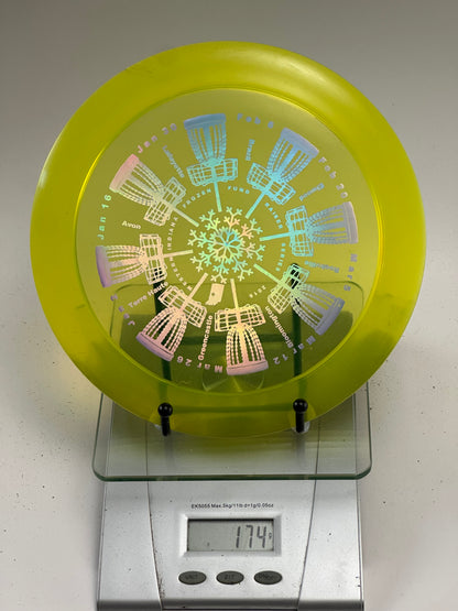 Discraft Z Nuke 174g Transparent Yellow Frozen Fundraiser foil