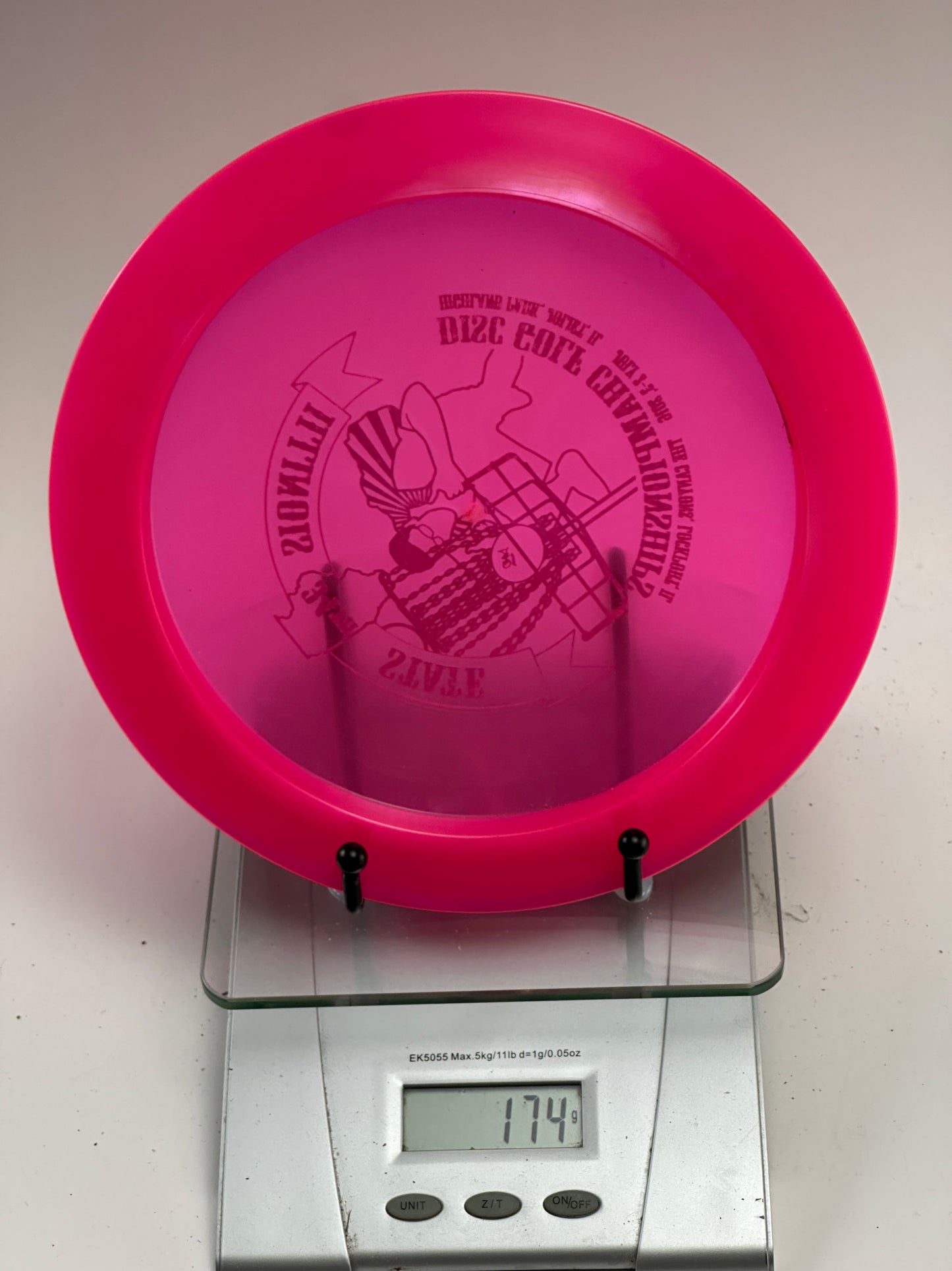 Discraft Z Nuke OS Pink w/ Illinois State Championship Stamp
