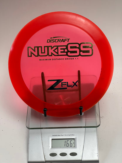 Discraft Nuke SS Z FLX Distance Driver – Transparent Red