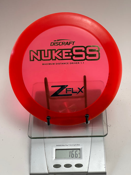 Discraft Nuke SS Z FLX Distance Driver – Transparent Red