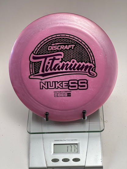 Discraft Nuke SS (Titanium) Metallic Pink Distance Driver