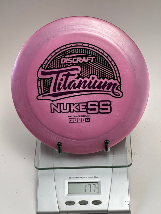 Discraft Nuke SS (Titanium) Metallic Pink Distance Driver